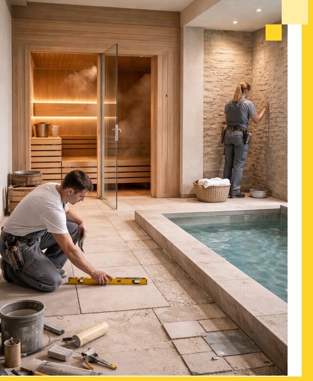 Комплексный дизайн и отделка интерьеров SPA под ключ в Осинниках